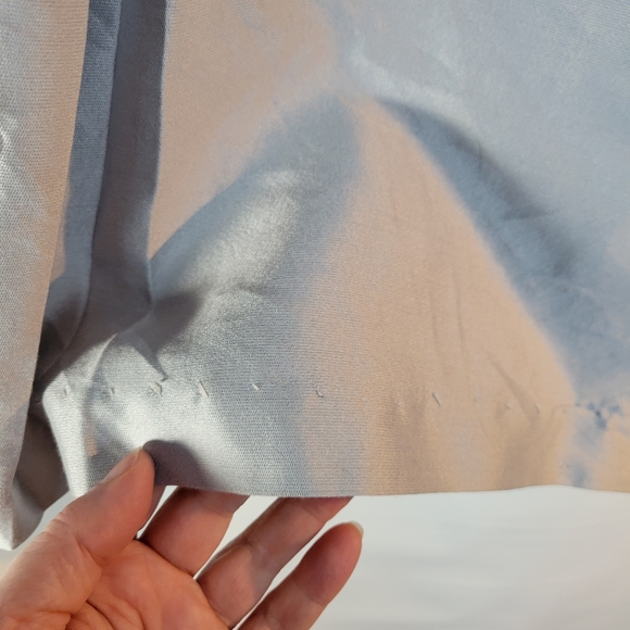 Talbots Petites Gray Silk/Cotton Skirt may have been hemmed Size 14P - Picture 7 of 8